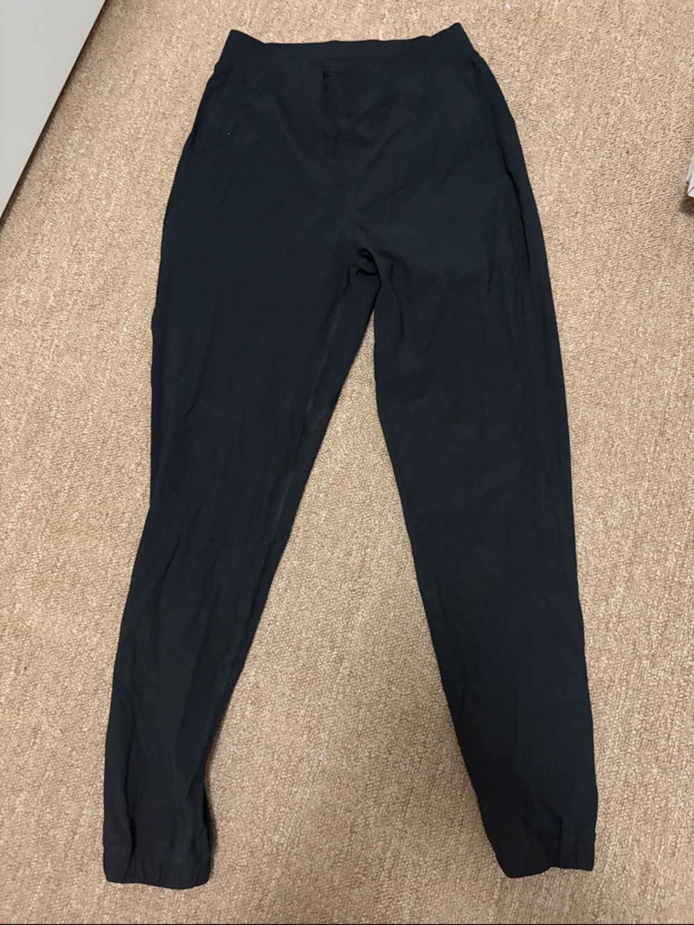 lululemon athletica Black Performance Joggers with Ankle Zips